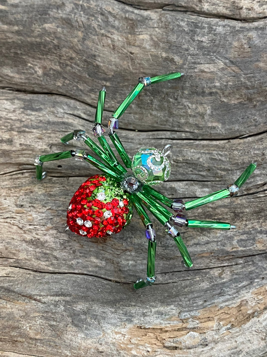 Strawberry Spider Ornament
