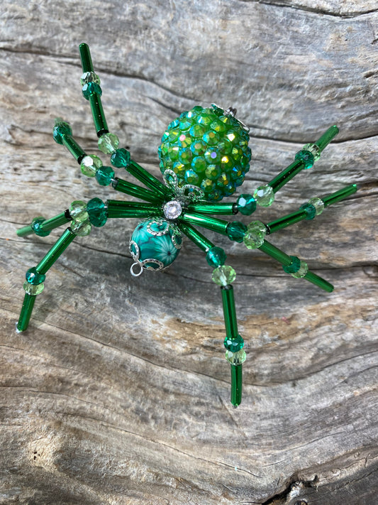 March Green Spider Ornament