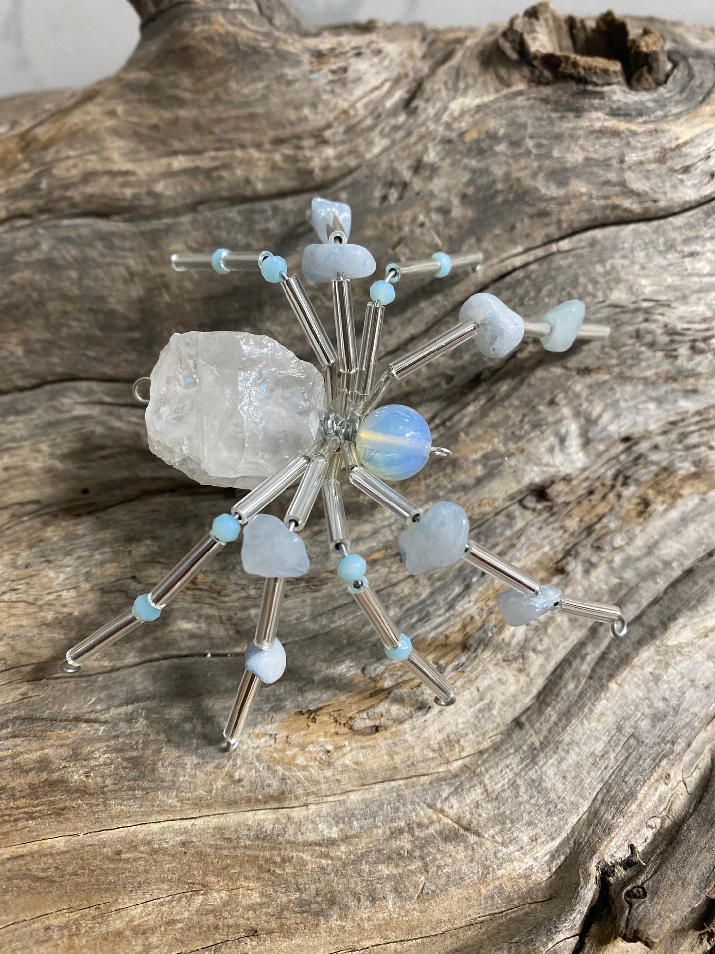 Rough Stone Spider Ornaments