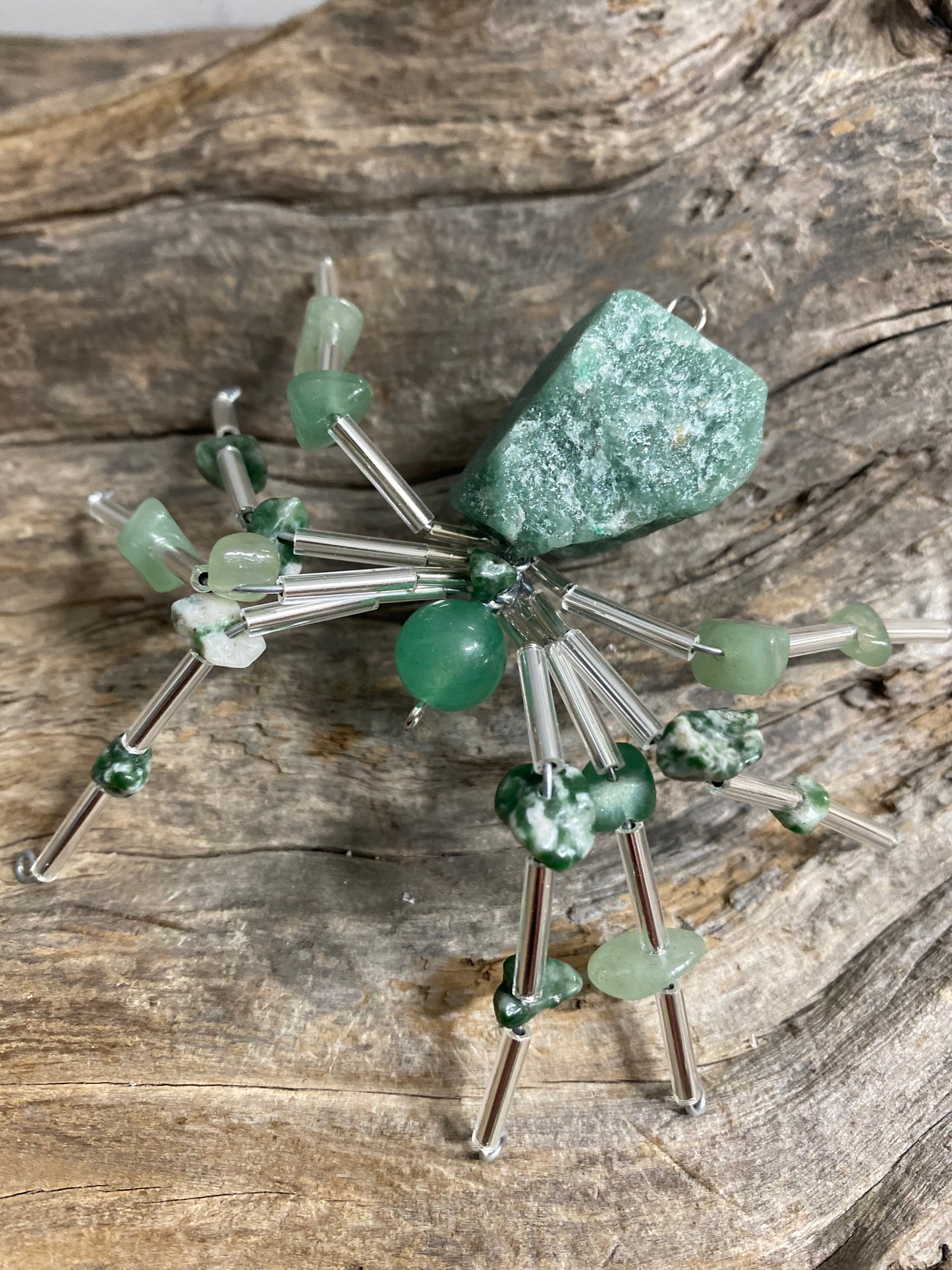 Rough Stone Spider Ornaments
