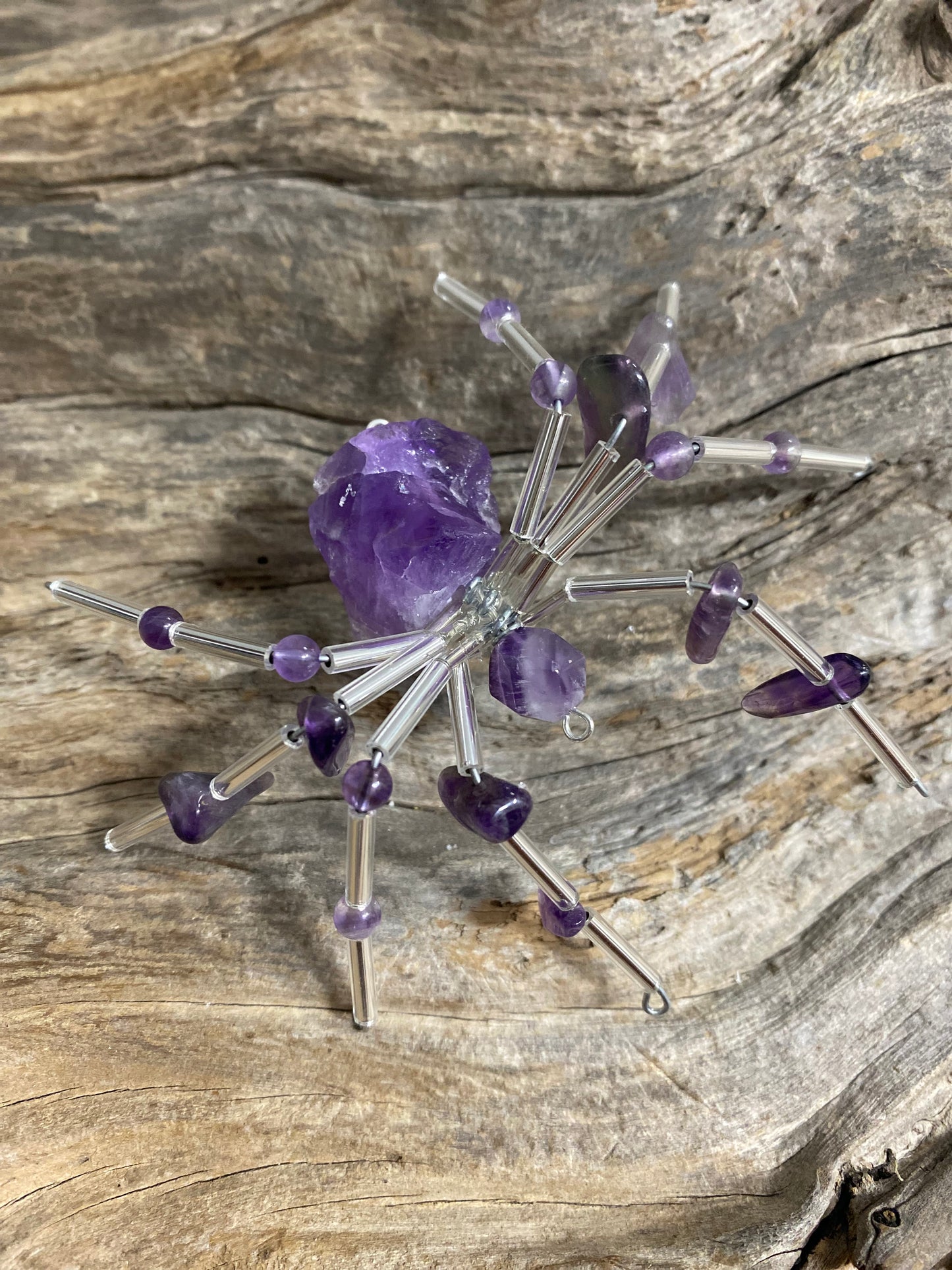 Rough Stone Spider Ornaments