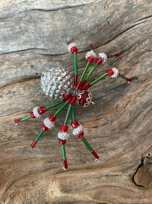 Disco Christmas Spider Ornament
