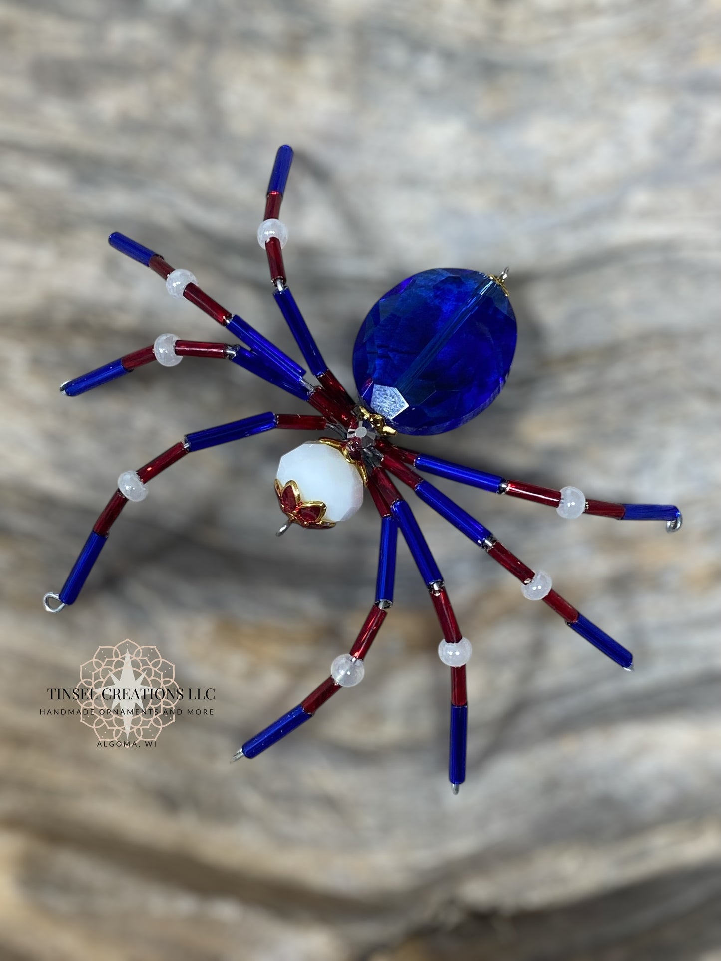 Red, White & Blue Spider Ornament
