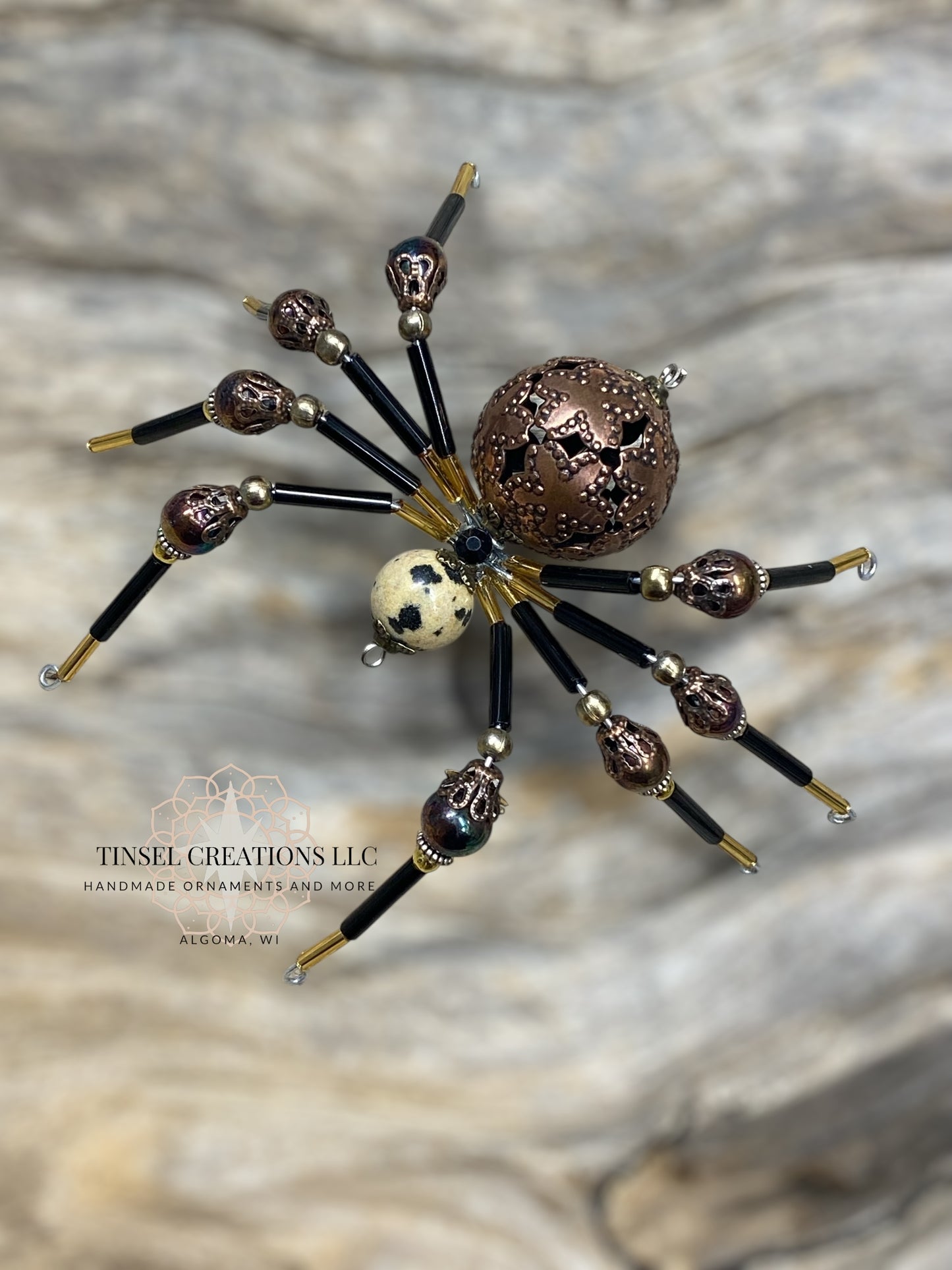 Copper and Brass Spider Ornament