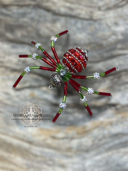 Sparkle Christmas Spider Ornament