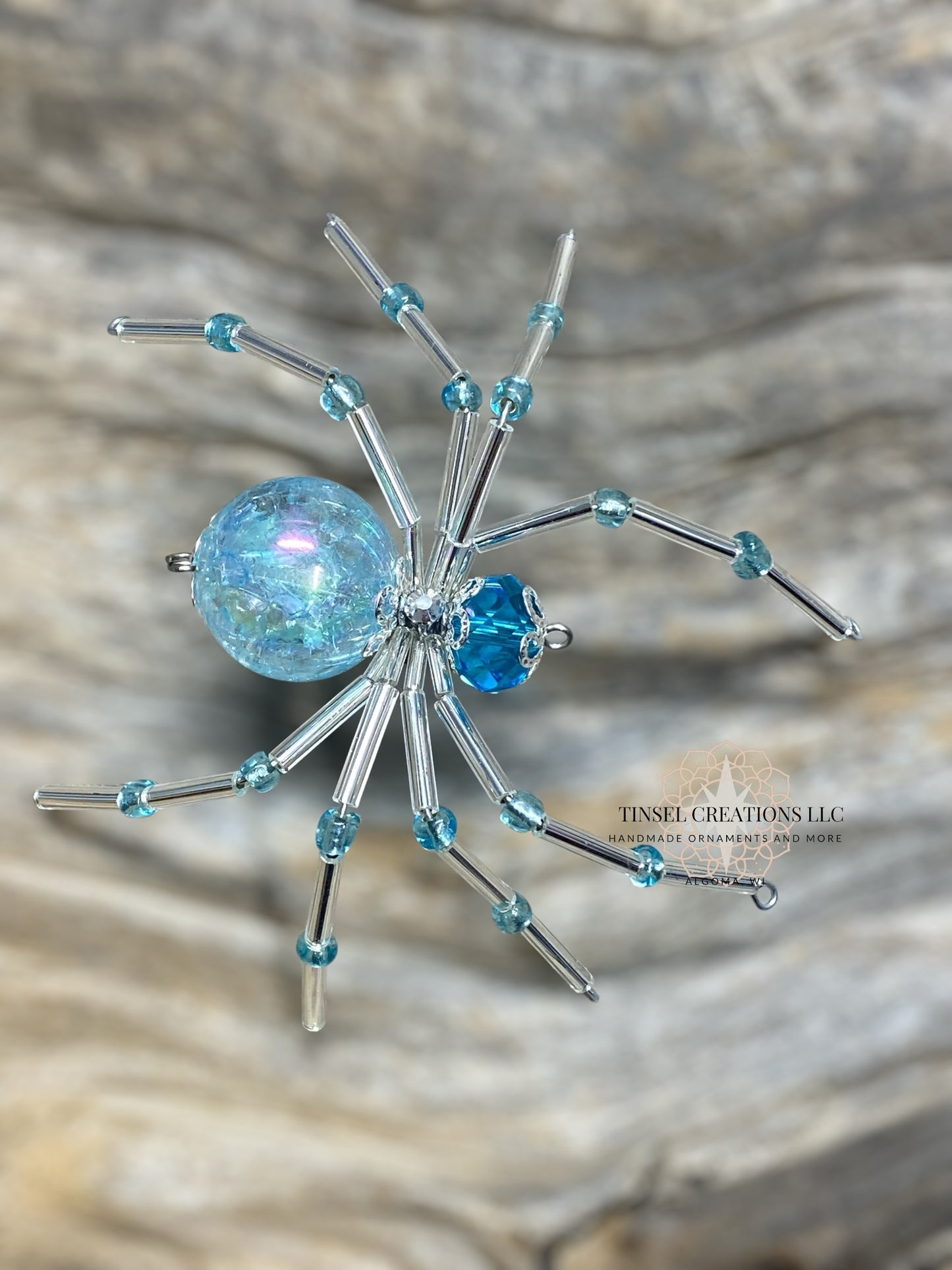 Blue Spider Ornament