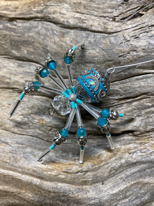 Turquoise Spider Ornament