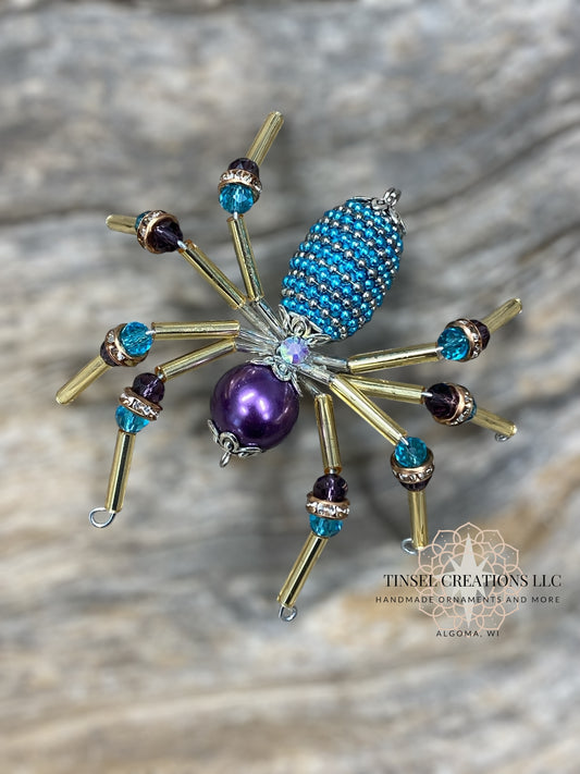 Color Splashed Spider Ornament