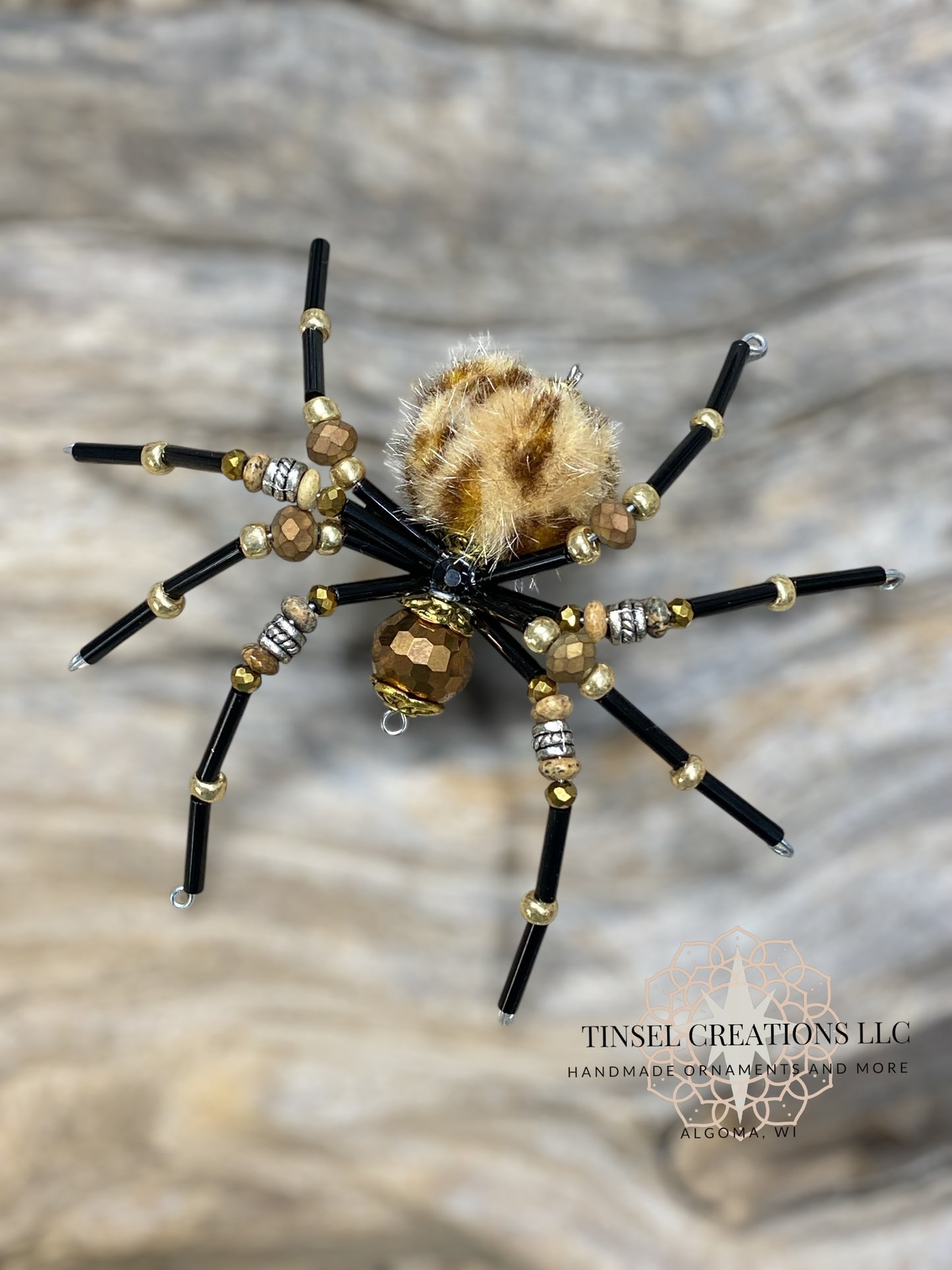 Chocolate and Champagne Spider Ornaments