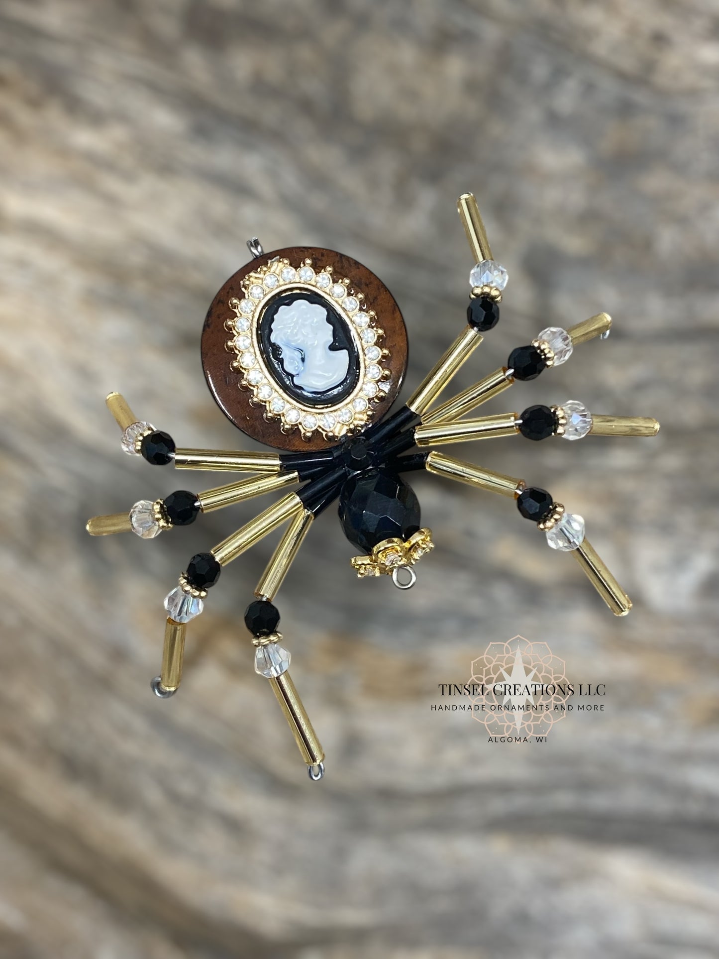 Cameo Spider Ornament