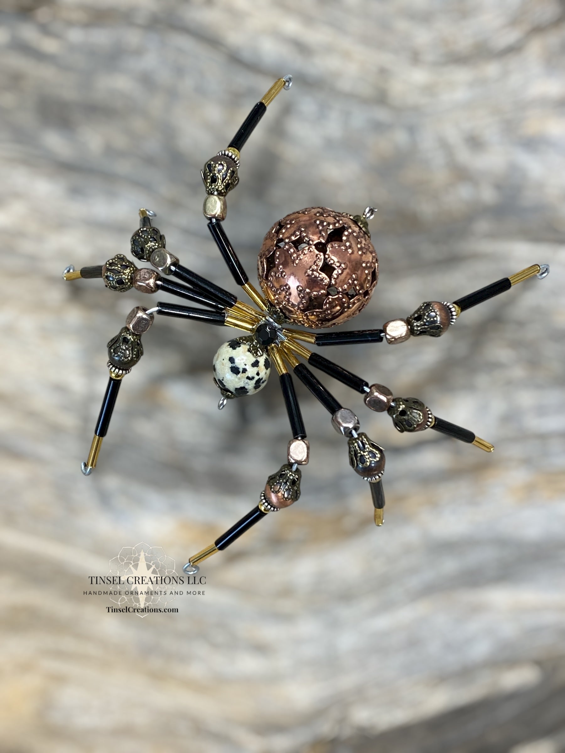 Copper and Brass Spider Ornament – Tinsel Creations LLC