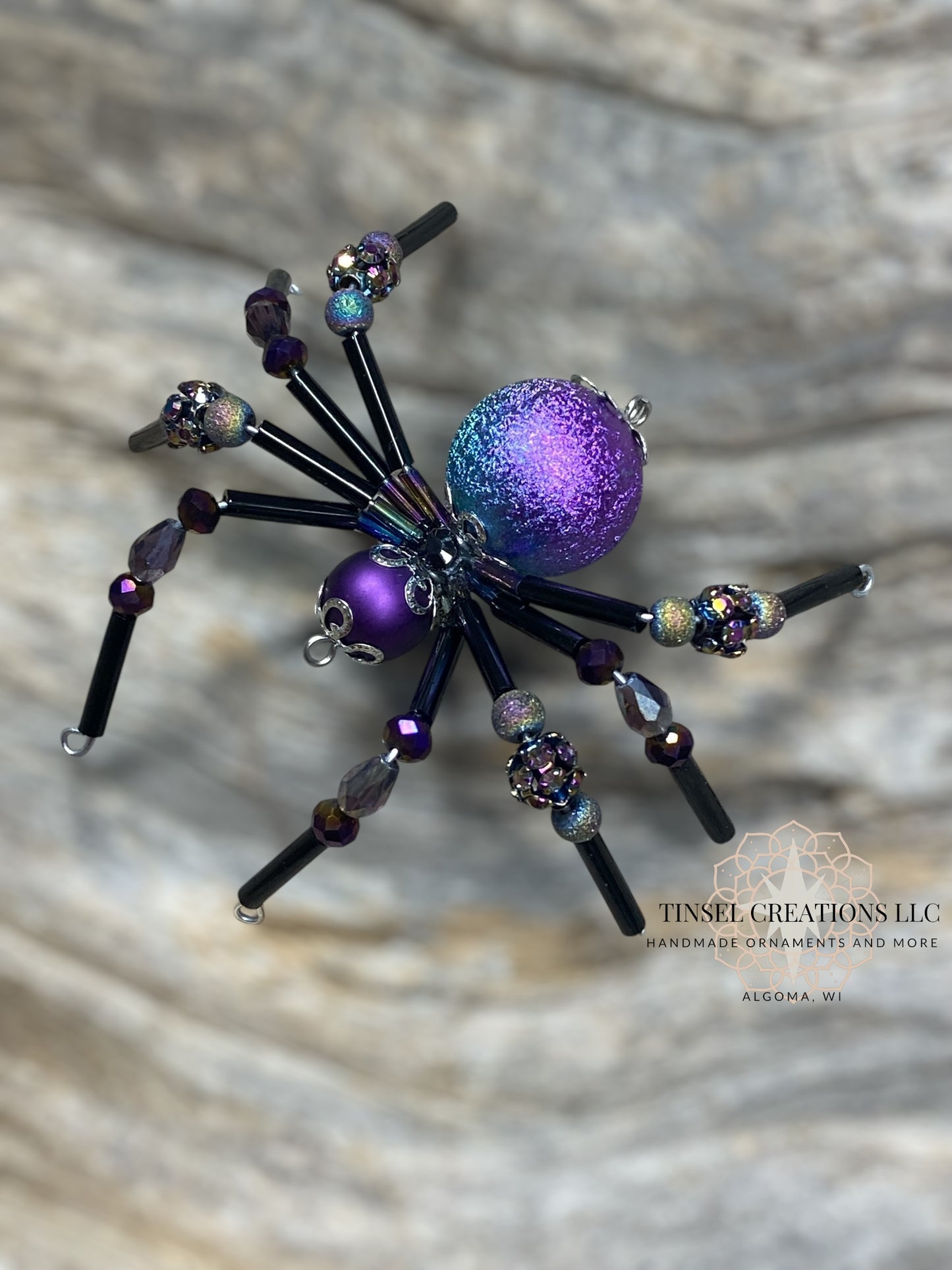 Iridescent Spider Ornament