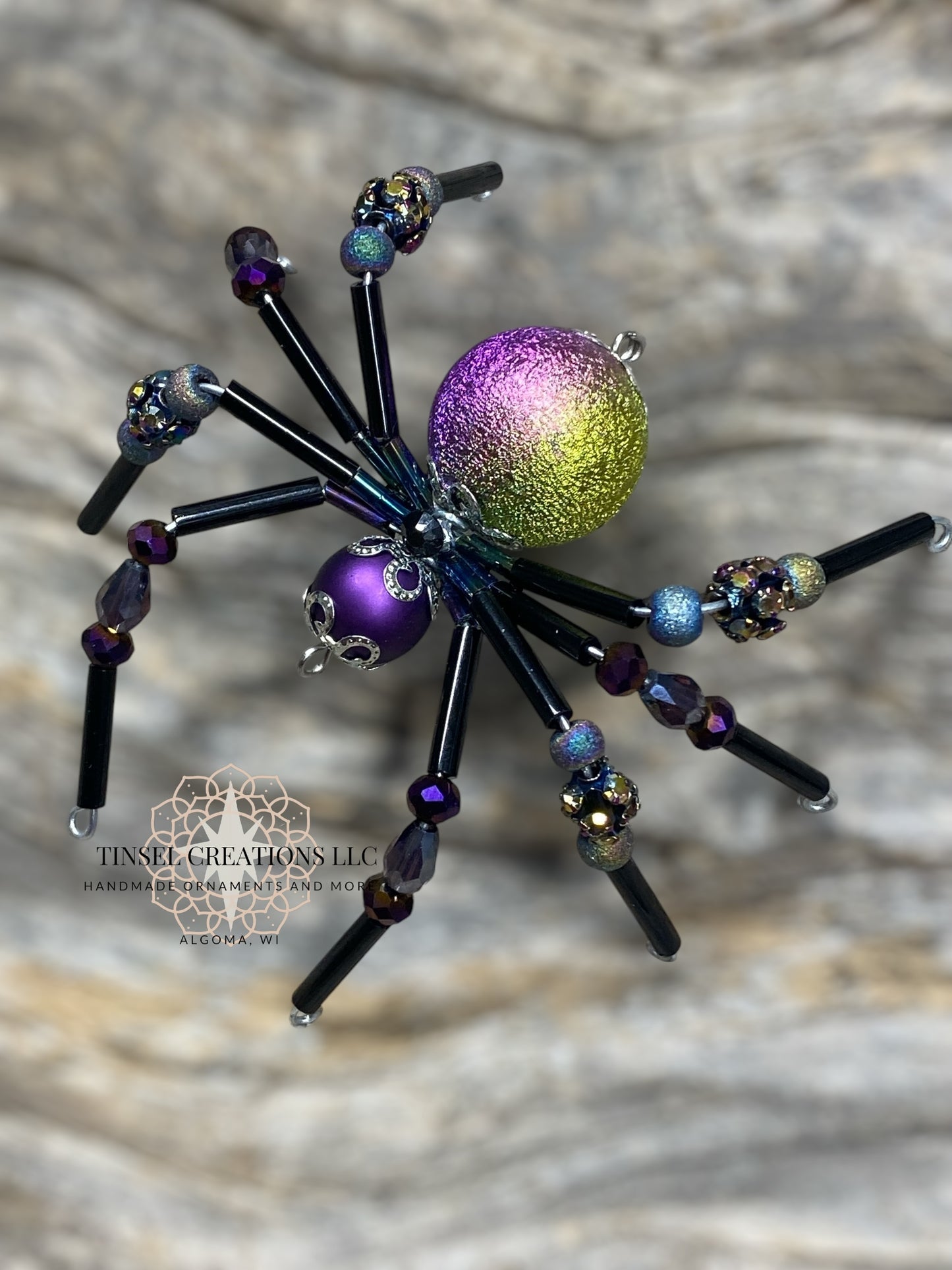 Iridescent Spider Ornament