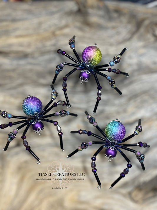 Iridescent Spider Ornament