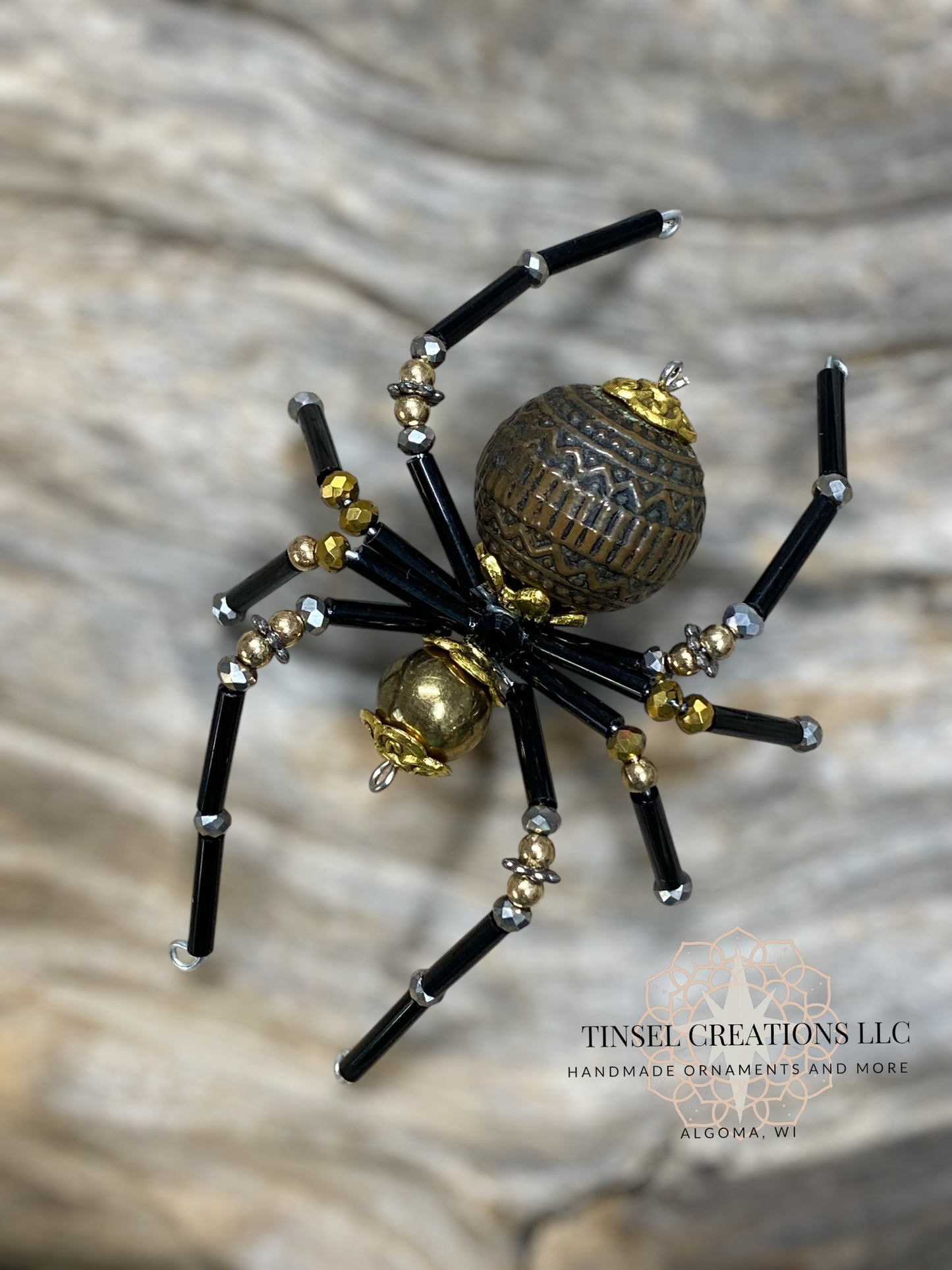 Chocolate and Champagne Spider Ornaments