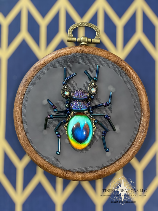 Beaded Embroidered Beetle