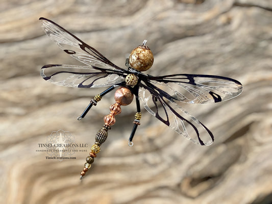 Dragonfly Ornament- Brass & Copper Hues