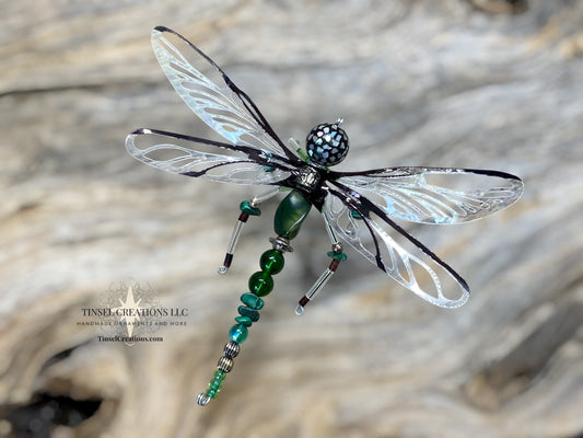 Dragonfly Ornament- Dark Green