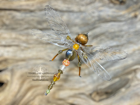 Dragonfly Ornament- Hues of Orange