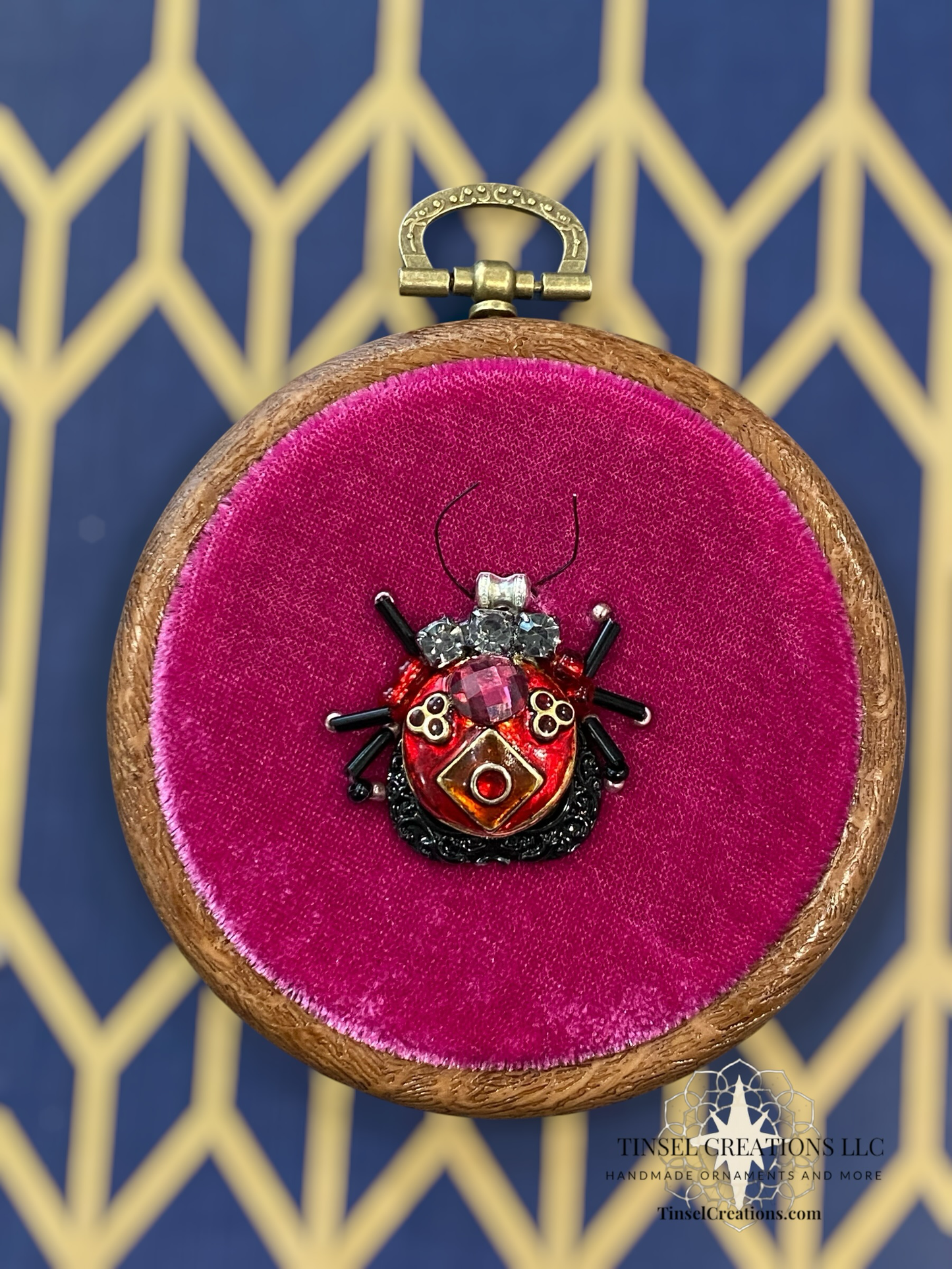 Beaded Embroidered Ladybug