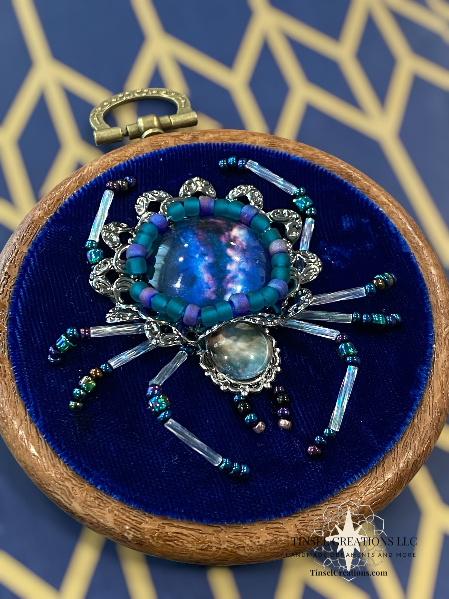 Beaded Embroidered Spider