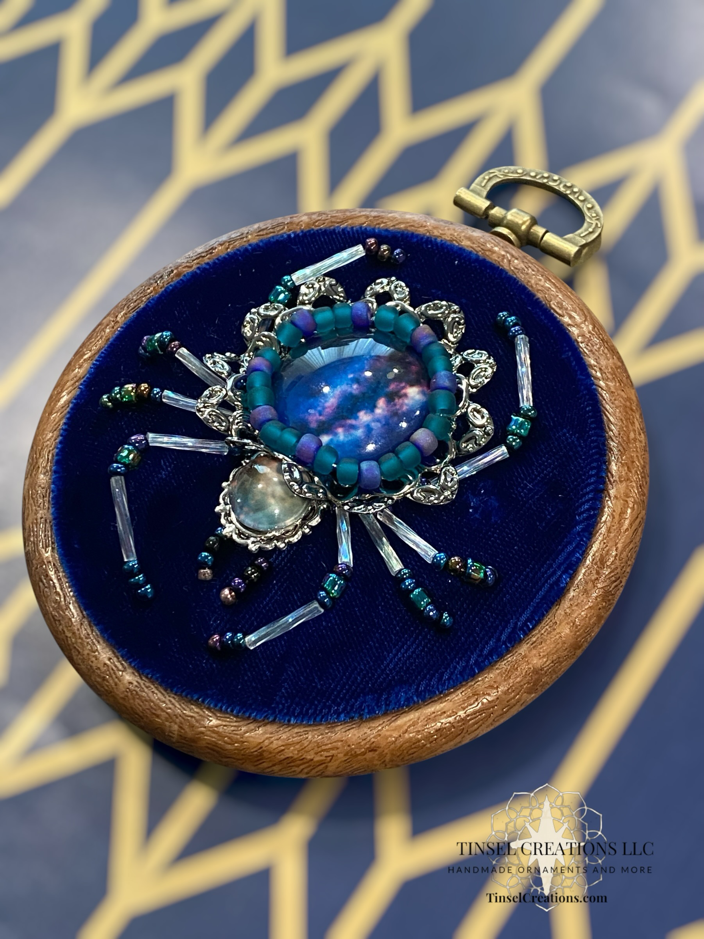 Beaded Embroidered Spider