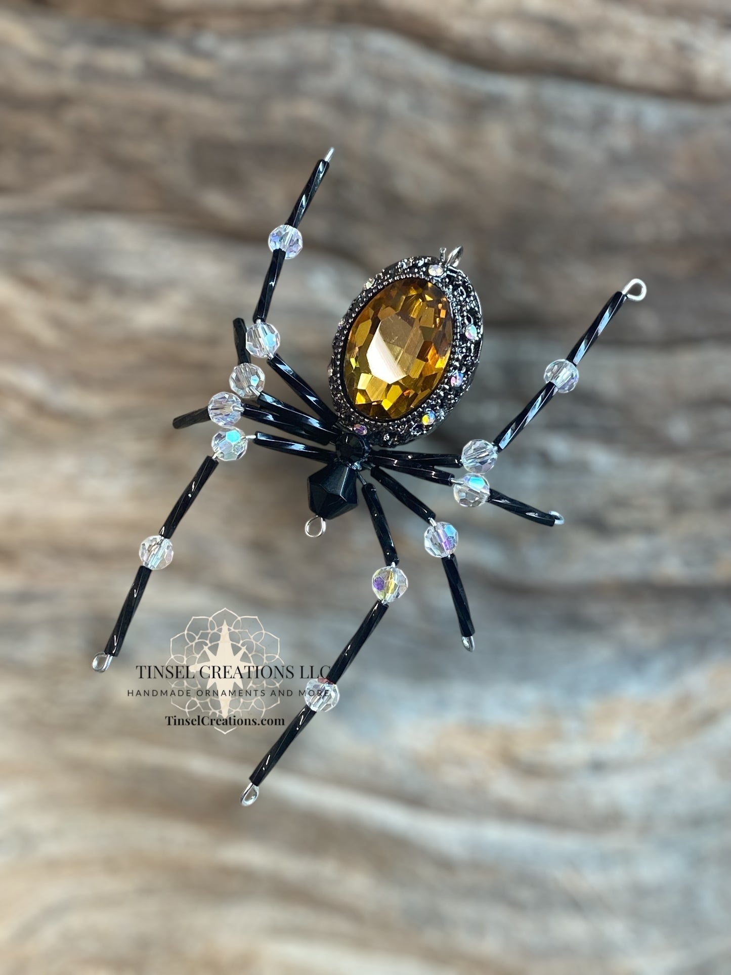 Multiple Color Choices!  Radiant Spider Ornaments