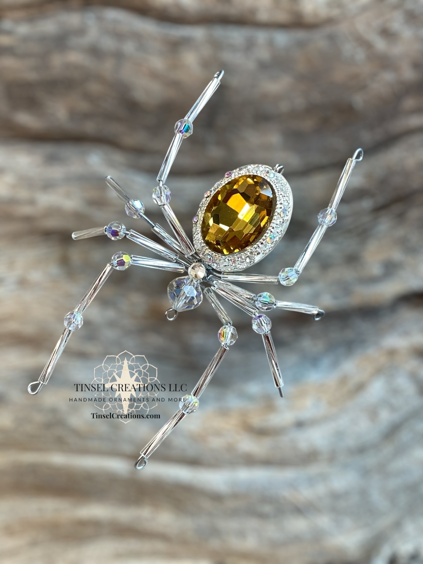 Multiple Color Choices!  Radiant Spider Ornaments