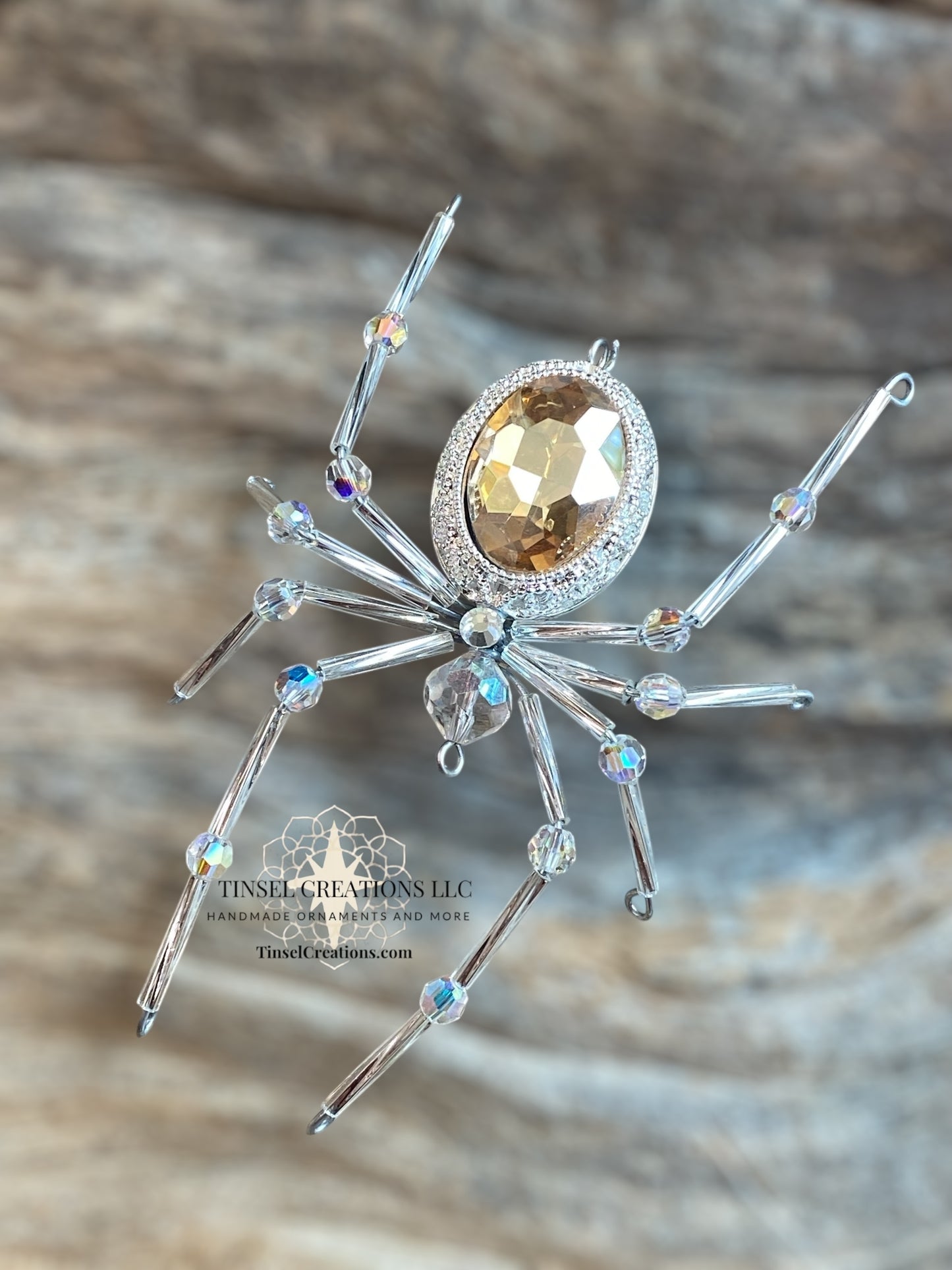 Multiple Color Choices!  Radiant Spider Ornaments