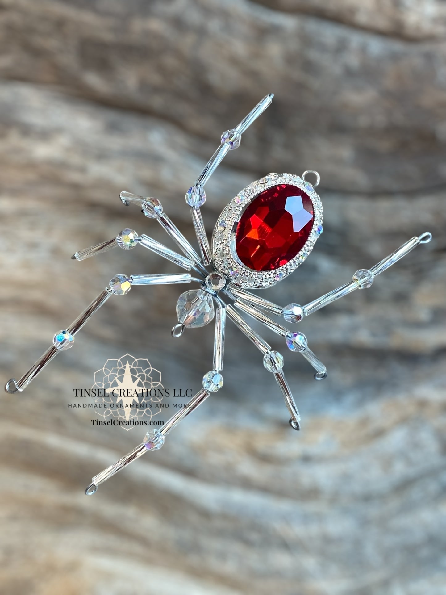 Multiple Color Choices!  Radiant Spider Ornaments