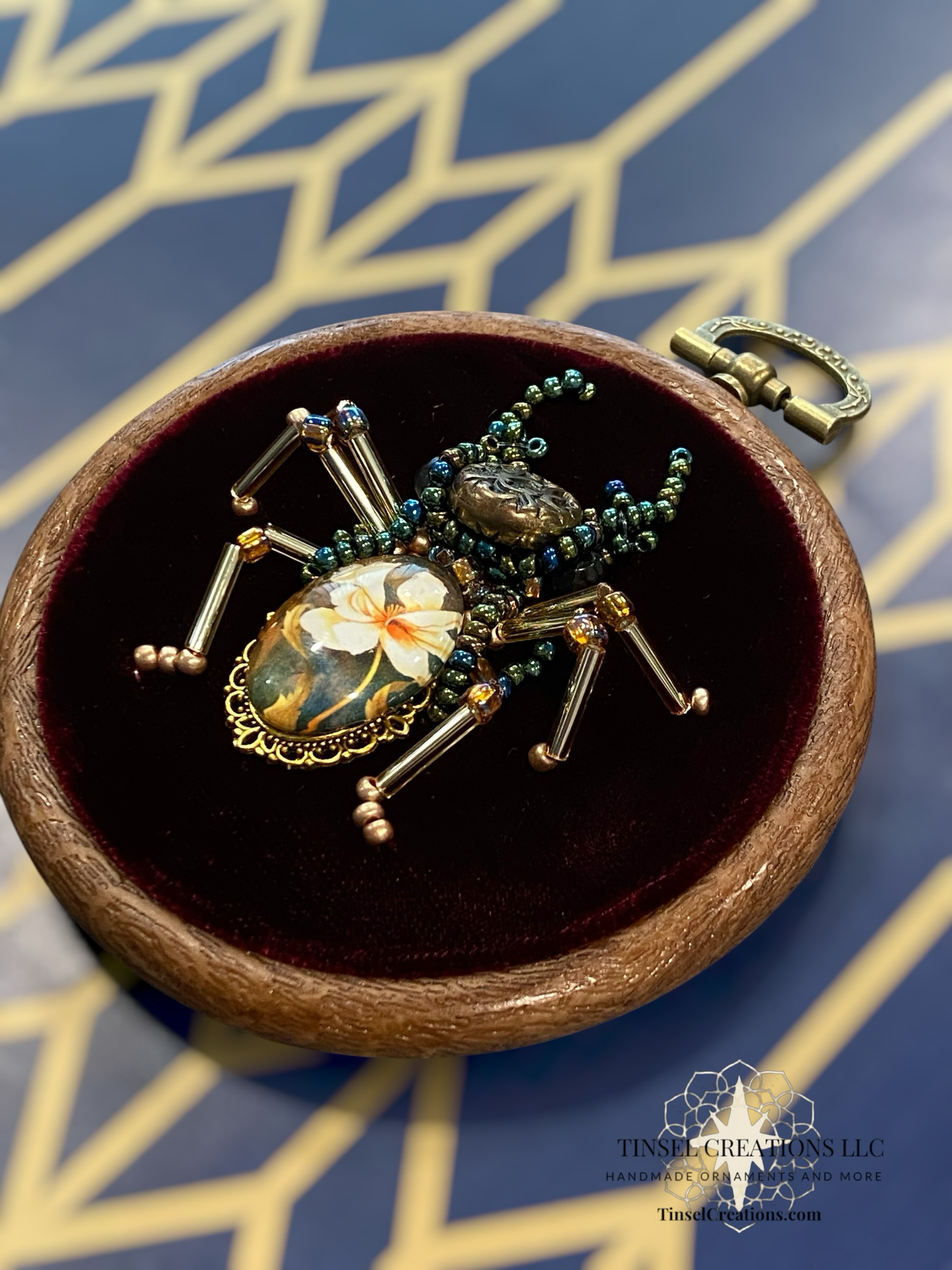 Beaded Embroidered Stag Beetle