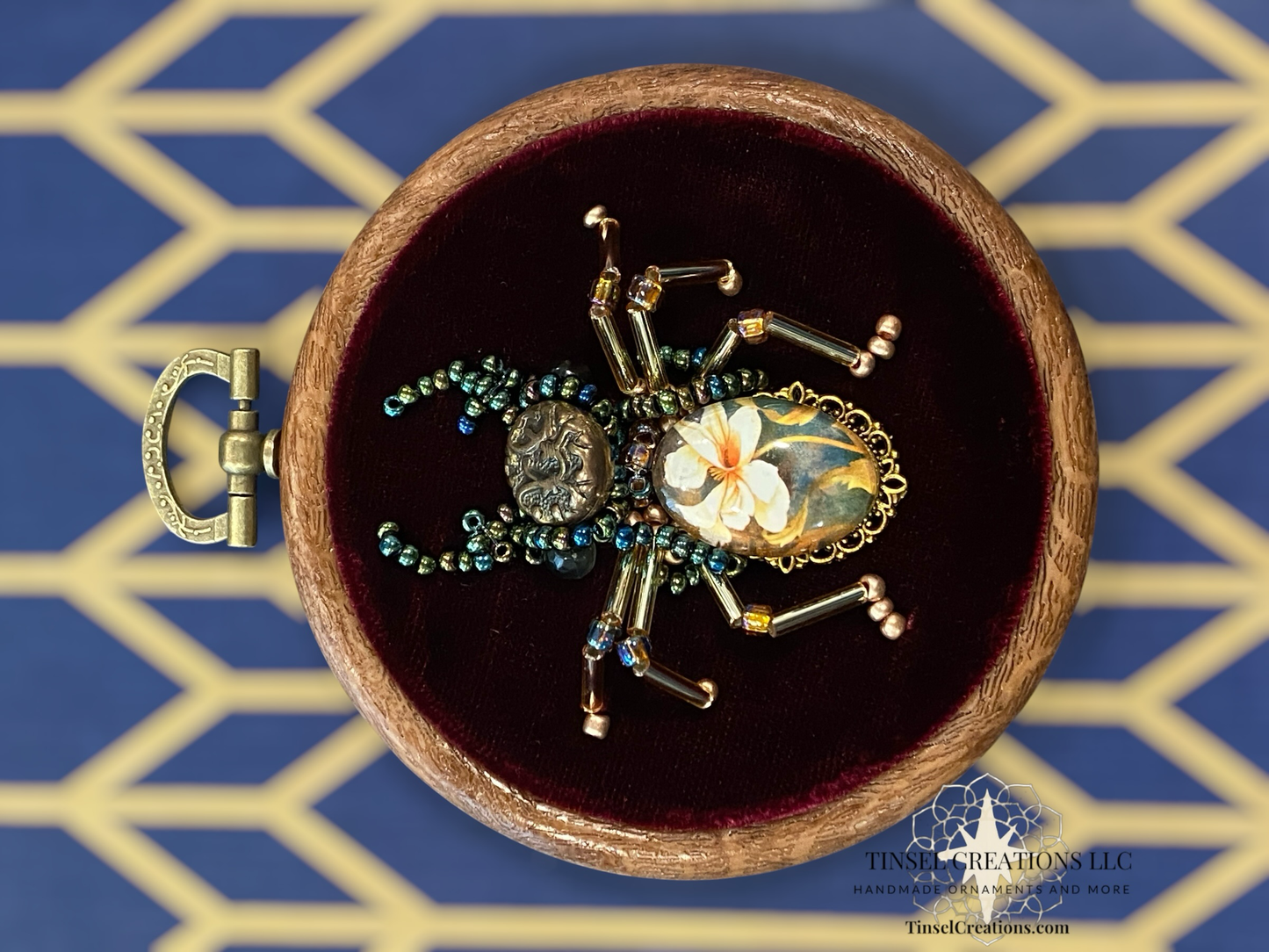 Beaded Embroidered Stag Beetle