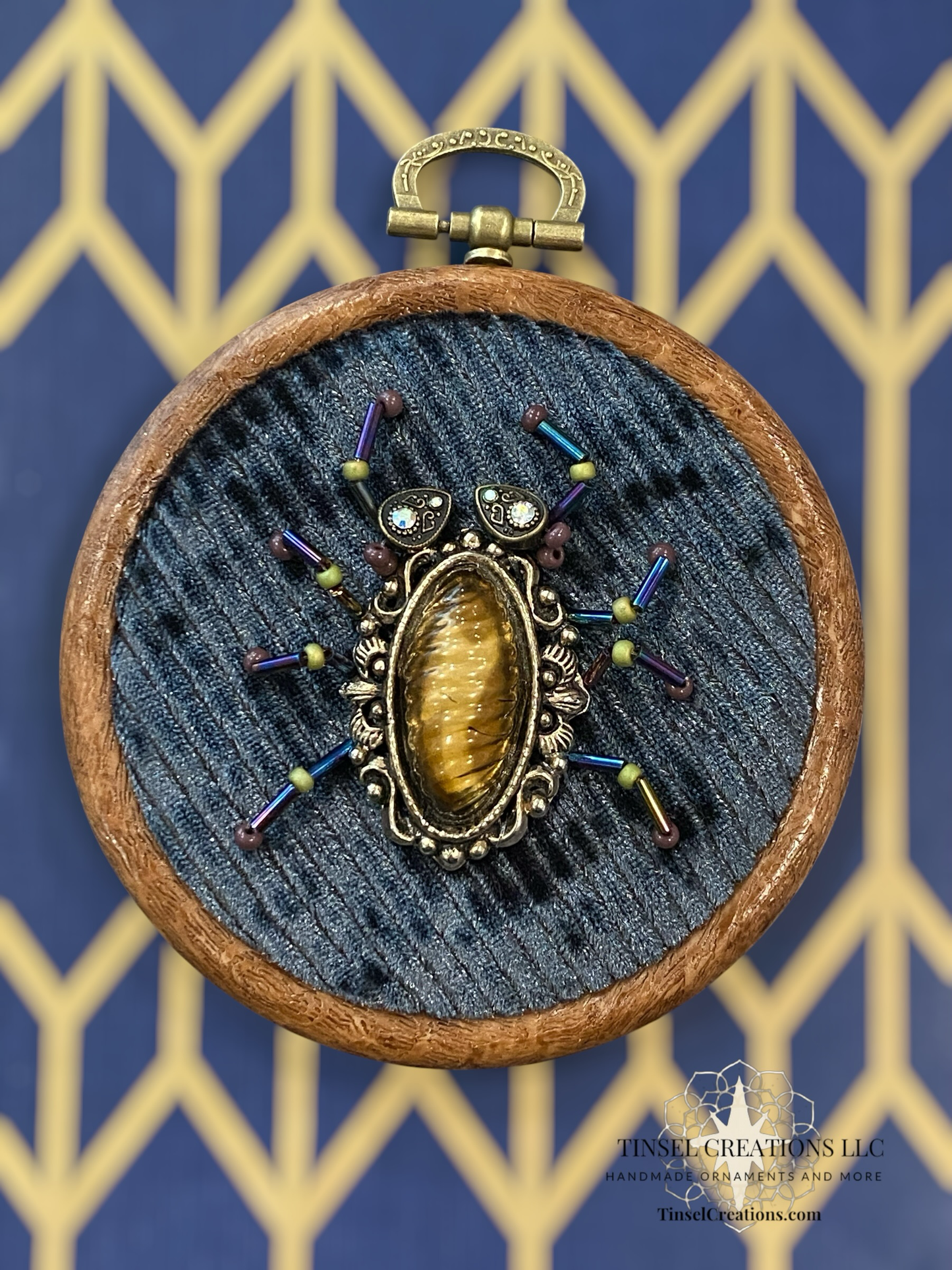 Beaded Embroidered Tortoise Beetle