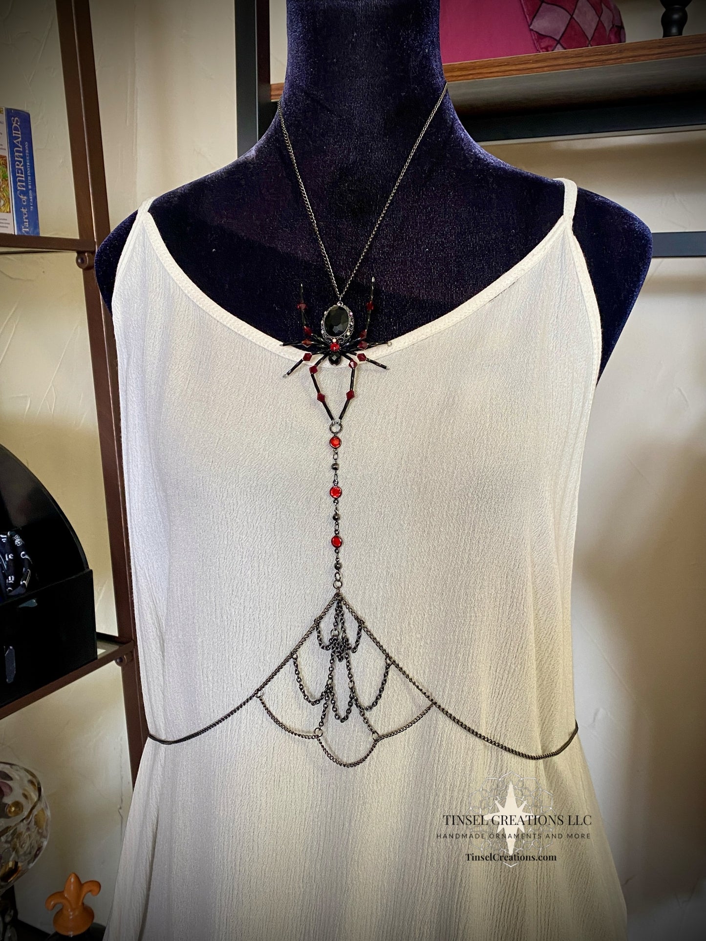 Spider Body Chain with Web