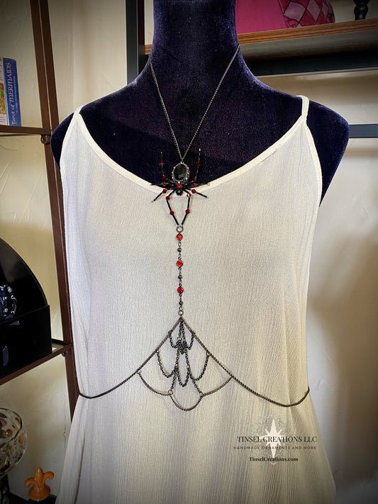 Spider Body Chain with Web