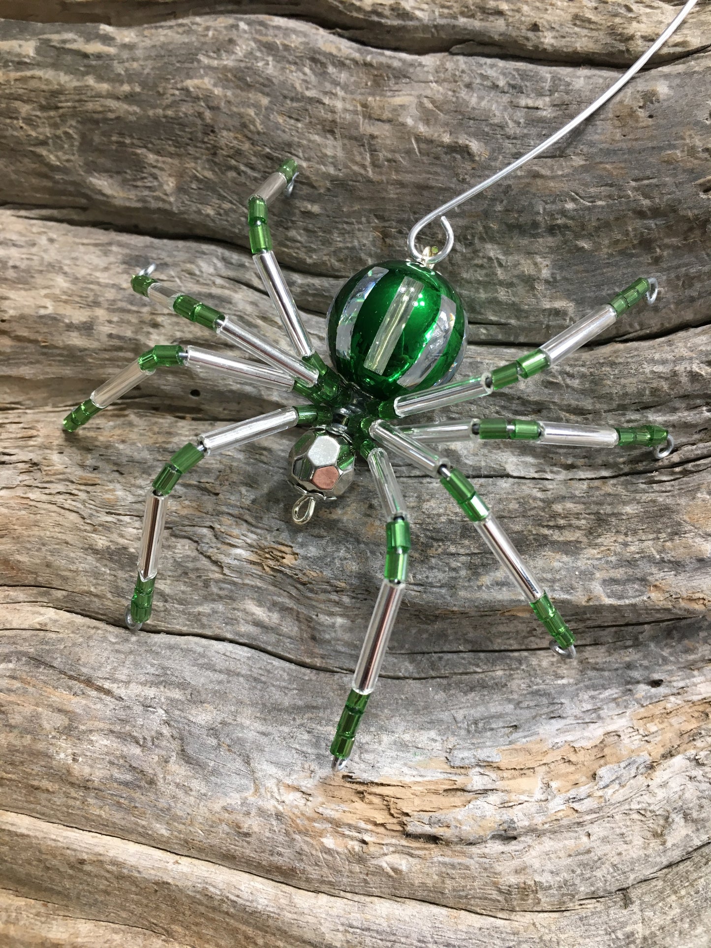 Peppermint Spider Ornament